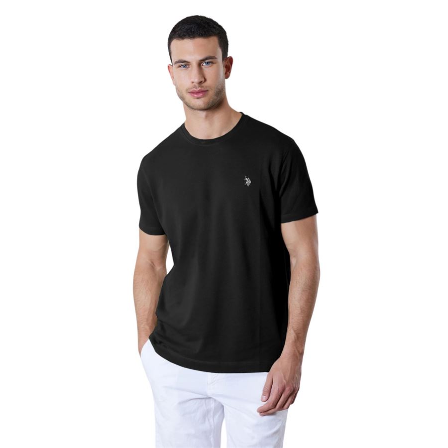 T-shirt a maniche corte in cotone supima premium quality con logo da uomo U.S. Polo Assn | US41154014199